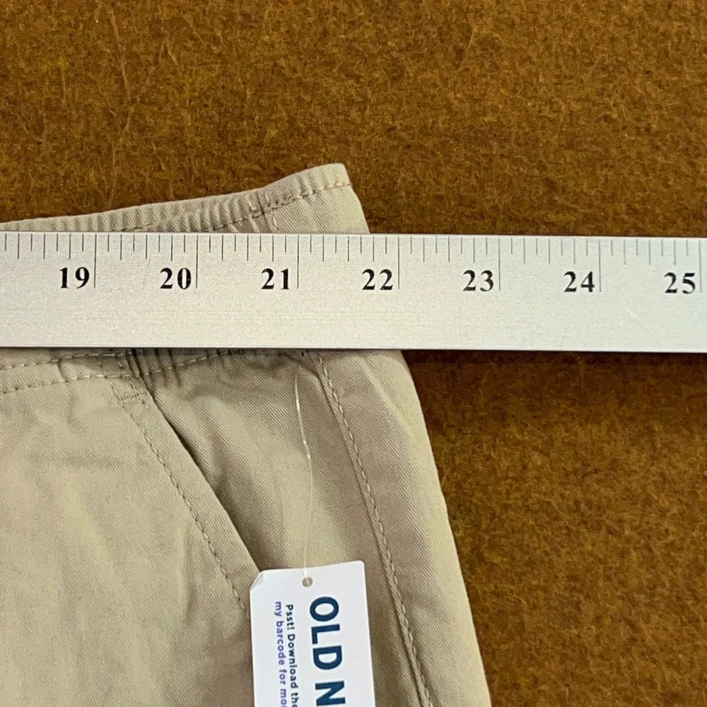 Old Navy Mens XXXL Tan Khaki Built-In Flex Jogger Shorts NWT
